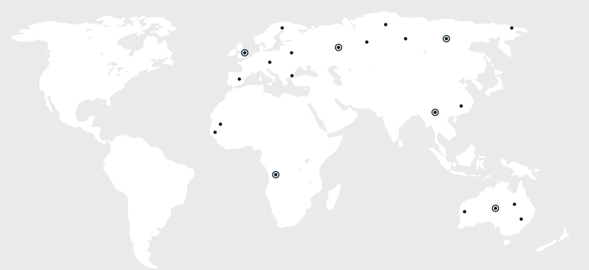 Landkaart wereld export